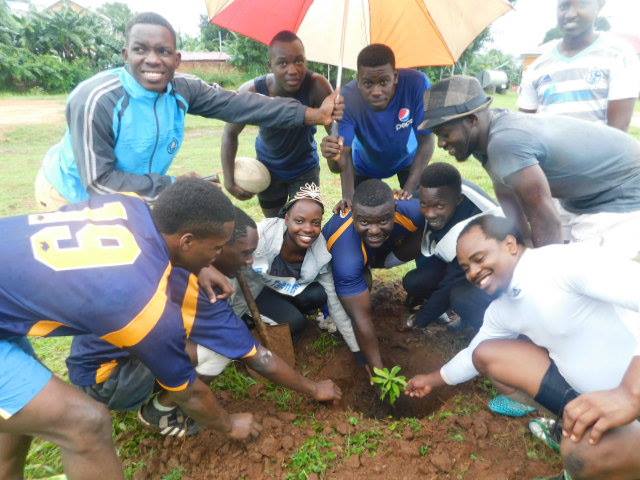 Tree Planting Campaign with the UniK Rugby team and Community