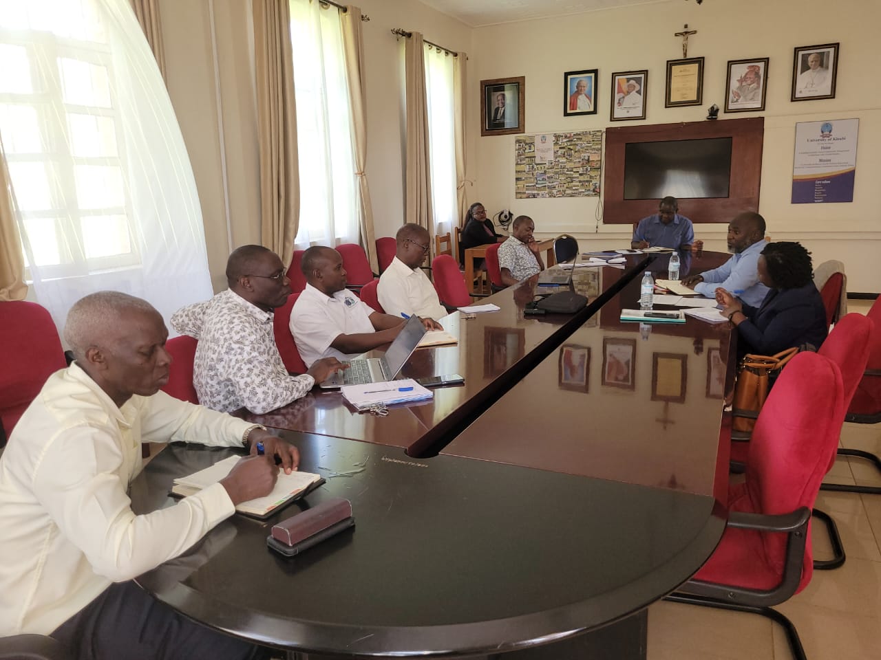 University of Kisubi hosts NCHE team for Service Learning monitoring engagement