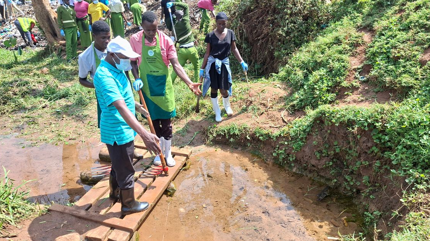 University of Kisubi joins Buganda’s BulungiBwansi, schools and Katabi community to restore a vital water source serving more than 1,500 households